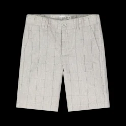 Bermuda grigio chiaro misto lino da bambino