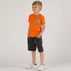 Bermuda in felpa con tasconi da bambino