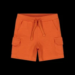 Bermuda in felpa malfilè con tasconi da bambino