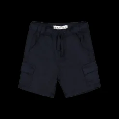 Bermuda in gabardina fiammata per neonato