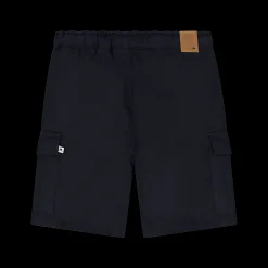 Bermuda in gabardina fiammata per bambino