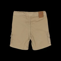 Bermuda in gabardina fiammata per bambino
