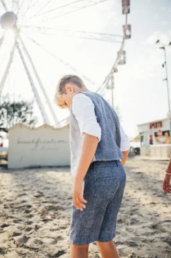 Bermuda in jeans leggero per bambino