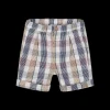 Bermuda in tessuto cotone check bambino