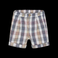 Bermuda in tessuto cotone check bambino
