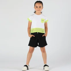Bermuda in tessuto stretch da bambina