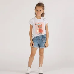 Bermuda in tessuto stretch da bambina