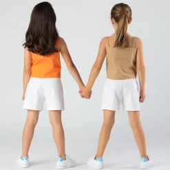 Bermuda in tessuto stretch da bambina