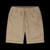 Bermuda misto lino bordeaux da bambino