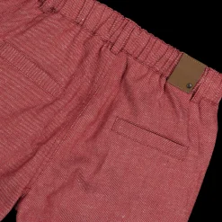 Bermuda misto lino bordeaux da bambino