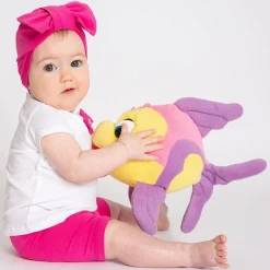 Berrettino in jersey fucsia da bambina