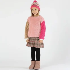 Berretto con pom pon bambina