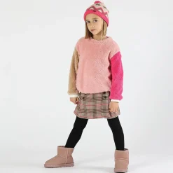Berretto con pom pon bambina