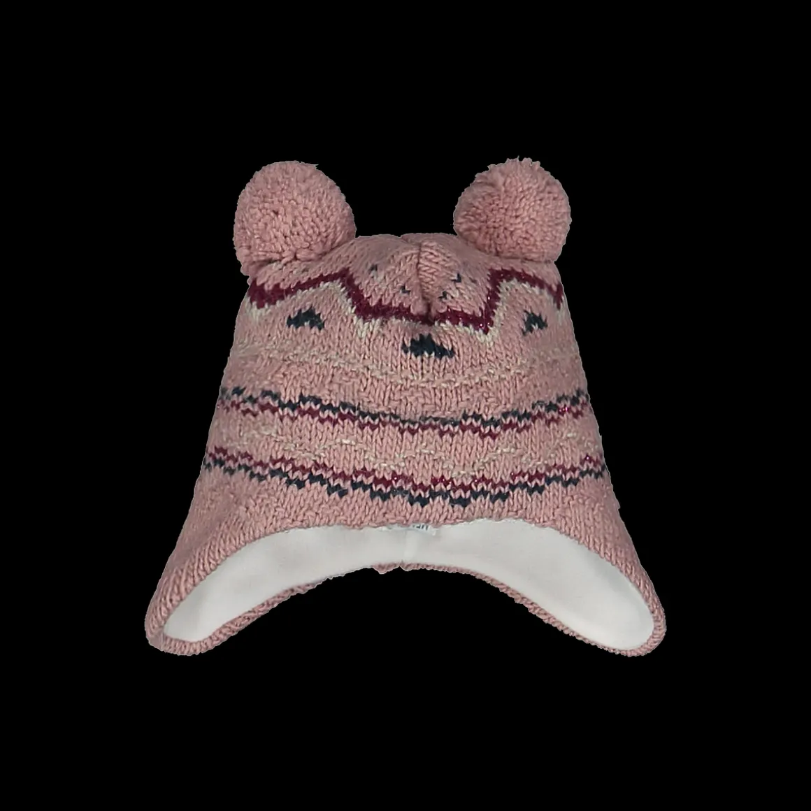 Berretto da neonata con pom pom