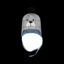 Berretto da neonato con pom pom
