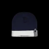 Berretto in jersey blu da neonato