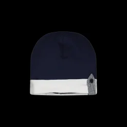 Berretto in jersey blu da neonato