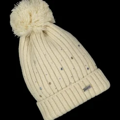 Berretto in tricot con strass bambina