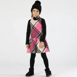 Berretto in tricot con strass bambina