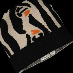 Berretto jacquard animalier bambina