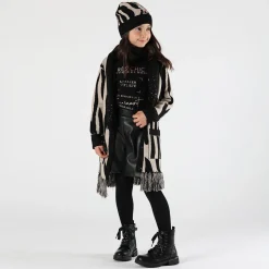 Berretto jacquard animalier bambina