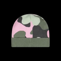 Berretto jacquard camouflage per bambina