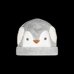 Berretto neonato in ciniglia color grigio