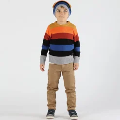 Berretto rigato bambino