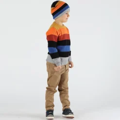 Berretto rigato bambino
