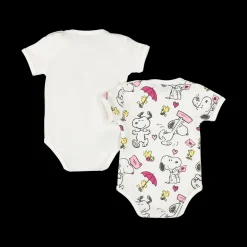 Bipack body per neonata a tema Peanuts