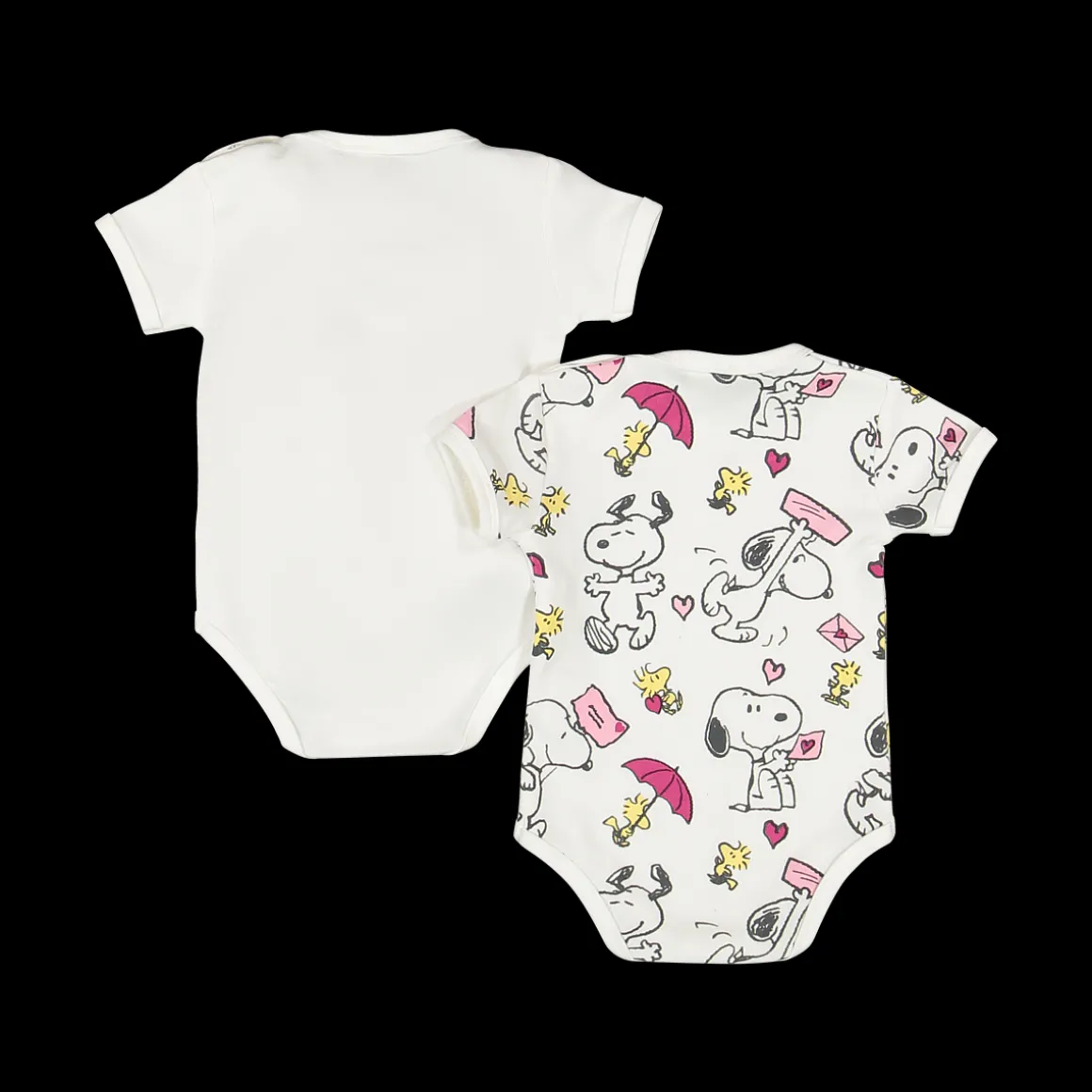 Bipack body per neonata a tema Peanuts