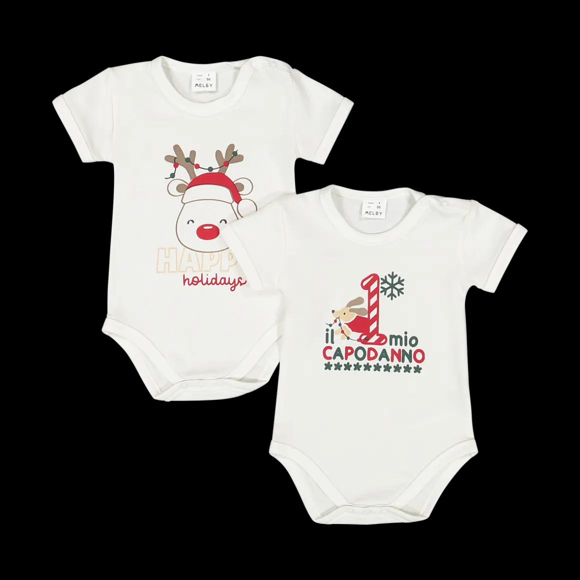 Bipack body unisex natalizi