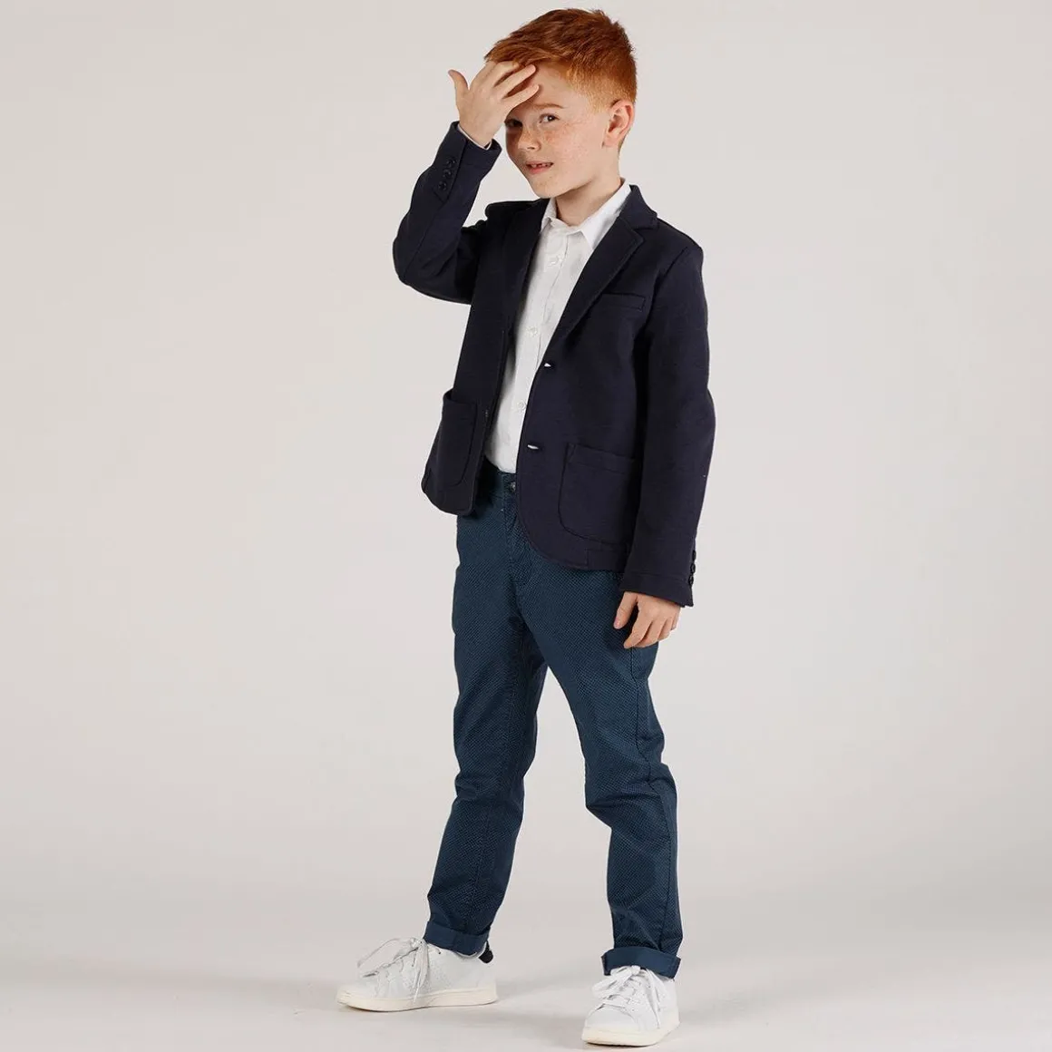 Blazer da bambino in piquet