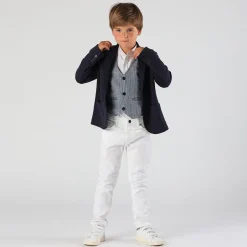 Blazer da bambino in piquet