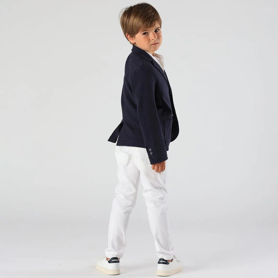 Blazer da bambino in piquet