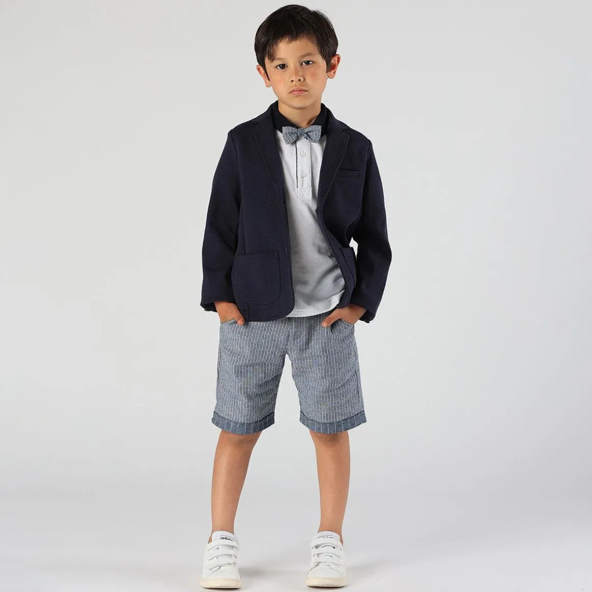 Blazer da bambino in piquet