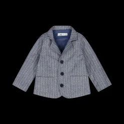 Blazer da bambino in tessuto gessato