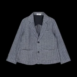 Blazer da bambino in tessuto rigato
