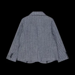 Blazer da bambino in tessuto rigato