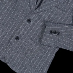 Blazer da bambino in tessuto rigato