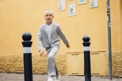Blazer gessato per bambina