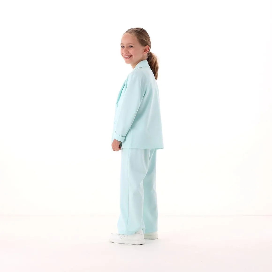 Blazer gessato per bambina
