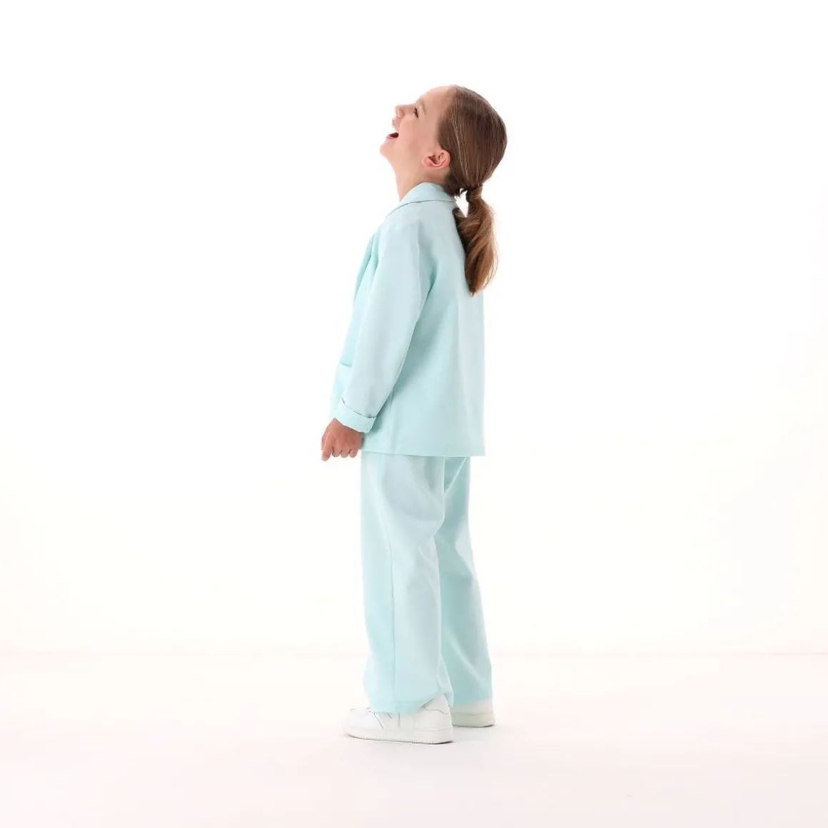 Blazer gessato per bambina
