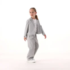 Blazer gessato per bambina