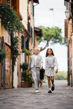 Blazer gessato per bambina