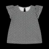 Blusa con stampa optical da bambina