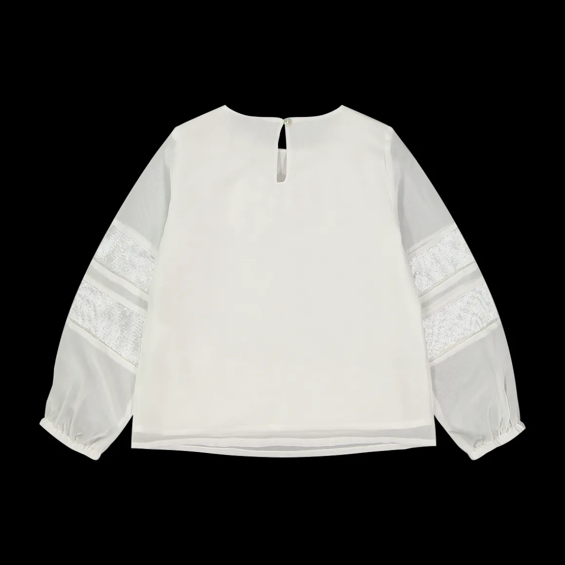 Blusa in chiffon e tulle da bambina