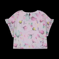Blusa in creponne stampato per bambina