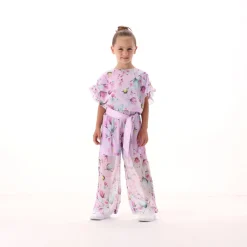 Blusa in creponne stampato per bambina