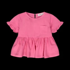 Blusa in viscosa lino bambina